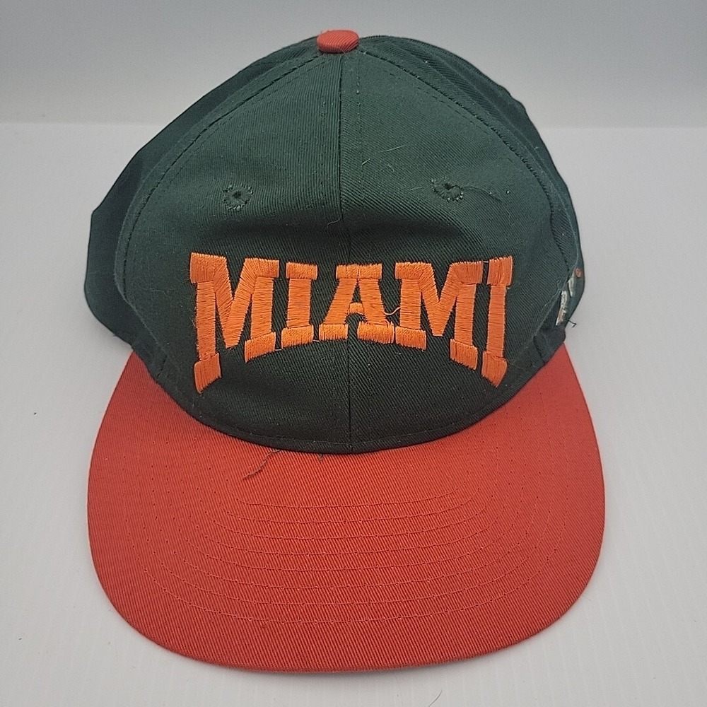 Vintage University of‎ Miami Hurricanes The Game Snapback Baseball Hat Cap